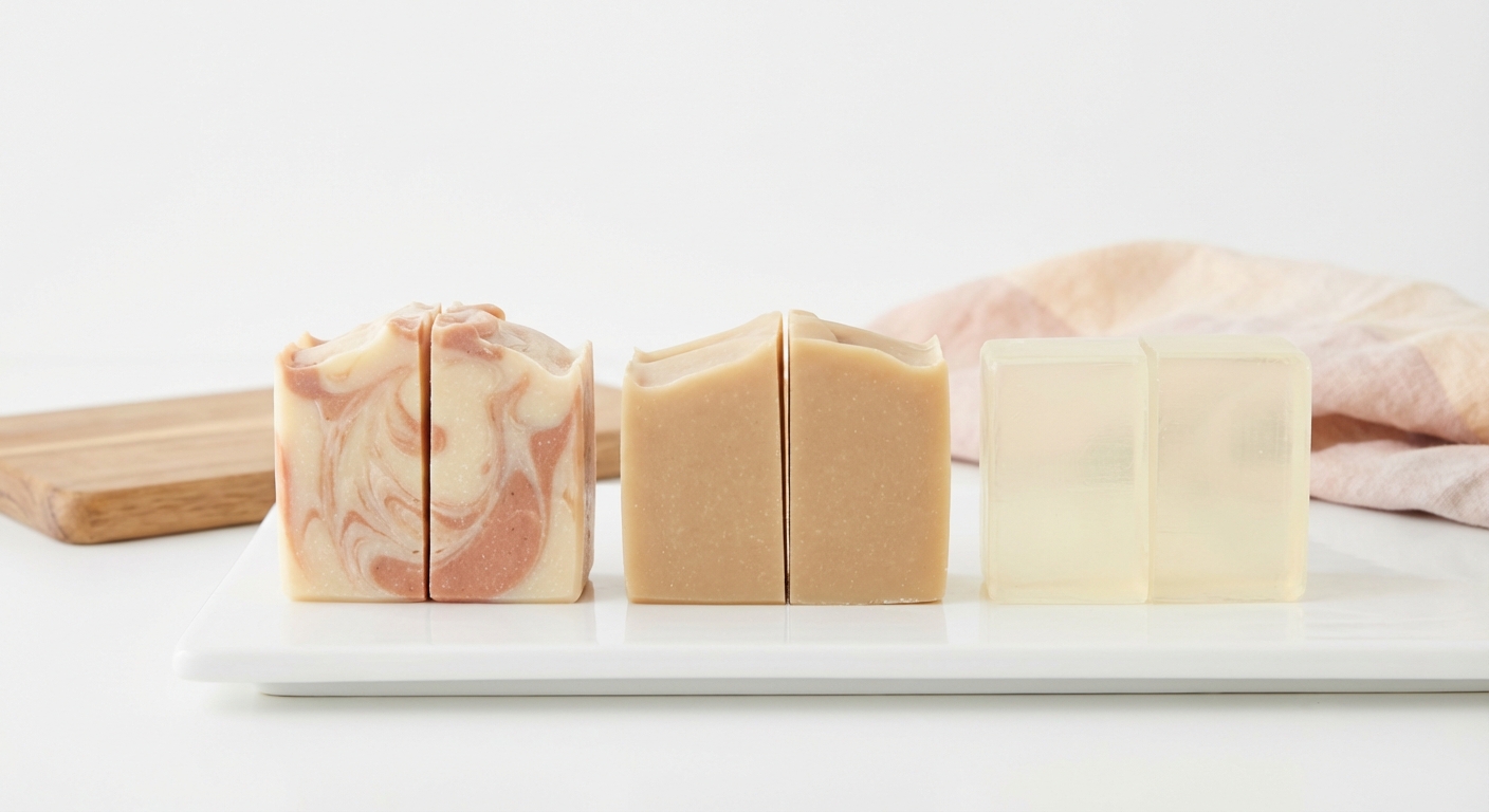 冷製皂 vs 熱製皂 vs 皂基皂：三種手工皂差在哪？