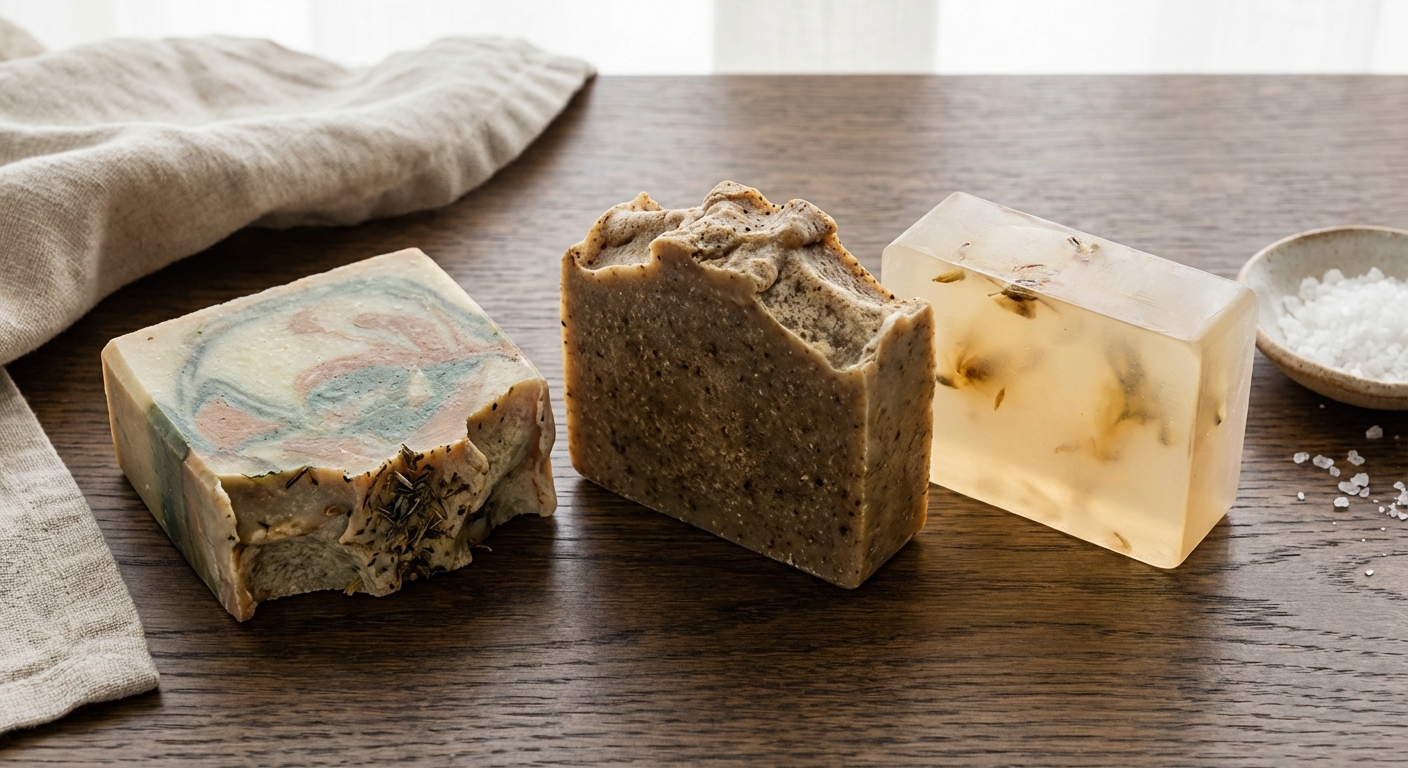 冷製皂 vs 熱製皂 vs 皂基皂:三種手工皂差在哪?